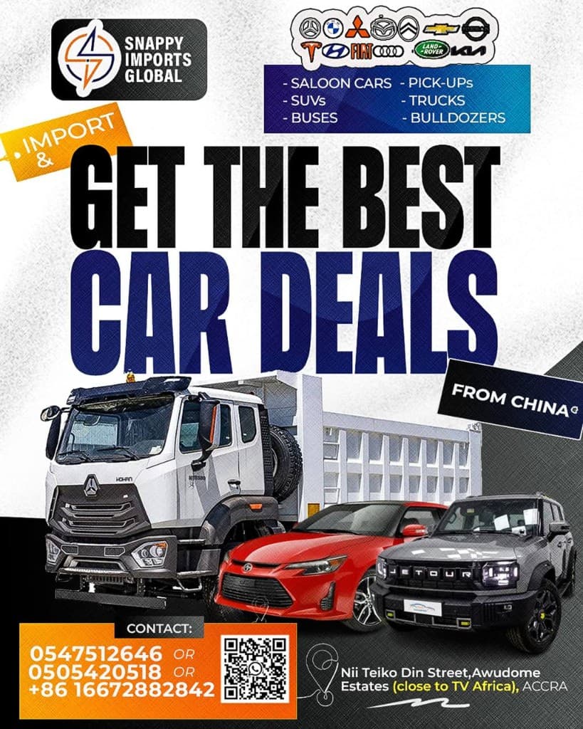 Snappy Imports Global vehicle flyer for China car deals